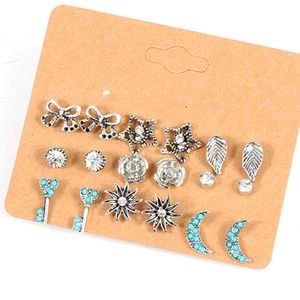 Jewelry - BOHO 9 Pairs of Stud Earrings Jewelry - BOHO 9 Pairs of Stud Earrings